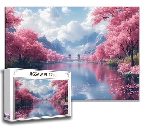 Gebirge Puzzle 120 Teile Kinder, Jigsaw Puzzle Baum Puzzle Erwachsene, Junge, Mädchen, Geschicklichkeitsspiel für Die Ganze Familie, Klassische Holzpuzzle für Wand Deko Wohnzimmer, Geschenke W-5 von Zhngzoyn