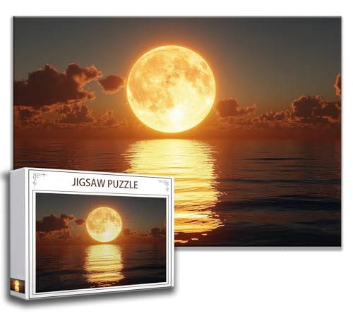 Landschaft Puzzle 120 Teile Kinder, Jigsaw Puzzle Sonnenuntergang Puzzle Erwachsene, Junge, Mädchen, Geschicklichkeitsspiel für Die Ganze Familie, Klassische Holzpuzzle für Wand Deko Wohnzimmer K-4 von Zhngzoyn