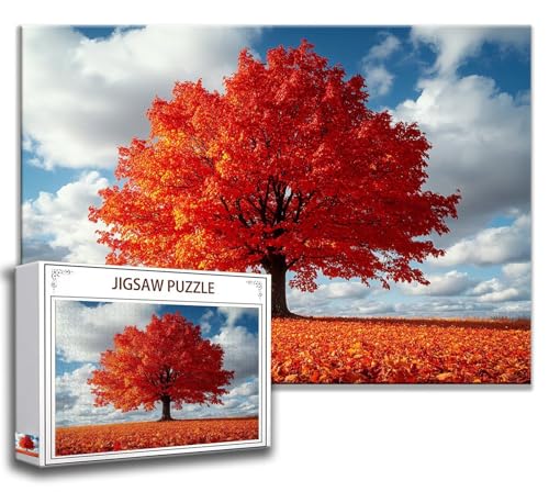 Landschaft Puzzle 200 Teile Kinder, Jigsaw Puzzle Baum Puzzle Erwachsene, Junge, Mädchen, Geschicklichkeitsspiel für Die Ganze Familie, Klassische Holzpuzzle für Wand Deko Wohnzimmer, Geschenke G-8 von Zhngzoyn