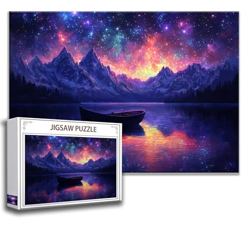 Landschaft Puzzle 200 Teile Kinder, Jigsaw Puzzle Boot Puzzle Erwachsene, Junge, Mädchen, Geschicklichkeitsspiel für Die Ganze Familie, Klassische Holzpuzzle für Wand Deko Wohnzimmer, Geschenke R-3 von Zhngzoyn