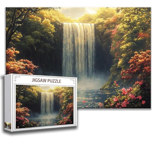 Landschaft Puzzle 200 Teile Kinder, Jigsaw Puzzle Fallen Puzzle Erwachsene, Junge, Mädchen, Geschicklichkeitsspiel für Die Ganze Familie, Klassische Holzpuzzle für Wand Zimmer Deko Wohnzimmer C-1 von Zhngzoyn