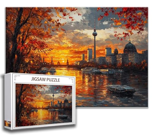 Landschaft Puzzle 300 Teile Kinder, Jigsaw Puzzle Baum Puzzle Erwachsene, Junge, Mädchen, Geschicklichkeitsspiel für Die Ganze Familie, Klassische Holzpuzzle für Wand Deko Wohnzimmer, Geschenke I-8 von Zhngzoyn