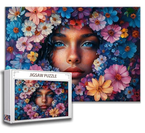 Mädchen Puzzle 300 Teile Kinder, Jigsaw Puzzle Blume Puzzle Erwachsene, Junge, Mädchen, Geschicklichkeitsspiel für Die Ganze Familie, Klassische Holzpuzzle für Wand Deko Wohnzimmer, Geschenke N-7 von Zhngzoyn