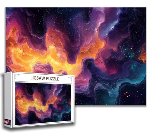 Puzzle 1000 Teile Abstrakt Puzzle Erwachsene Anspruchsvoll, Holzpuzzle Jigsaw Puzzle Landschaft Puzzle Groß XXL 75 x 50 cm Impossible Puzzle für Männer, Klassische Puzzles für Erwachsene Frauen F-7 von Zhngzoyn