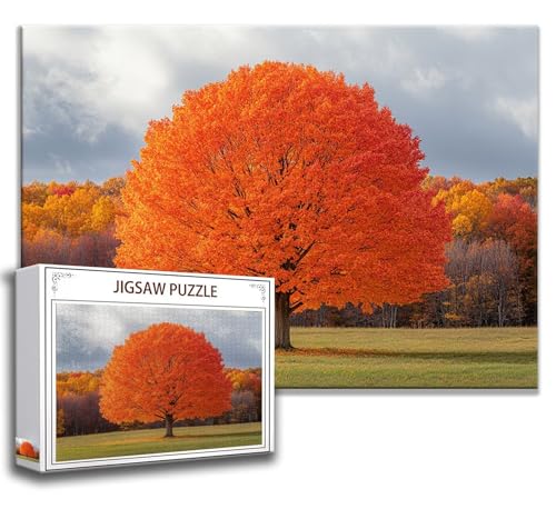 Puzzle 1000 Teile Baum Puzzle Erwachsene Anspruchsvoll, Holzpuzzle Jigsaw Puzzle Landschaft Puzzle Groß 75 x 50 cm Impossible Puzzle für Männer, Puzzles für Erwachsene Frauen, ältere Menschen V-1 von Zhngzoyn