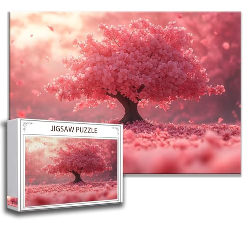 Puzzle 1000 Teile Baum Puzzle Erwachsene Anspruchsvoll, Holzpuzzle Jigsaw Puzzle Landschaft Puzzle Groß 75 x 50 cm Impossible Puzzle für Männer, Puzzles für Erwachsene Frauen, ältere Menschen V-8 von Zhngzoyn