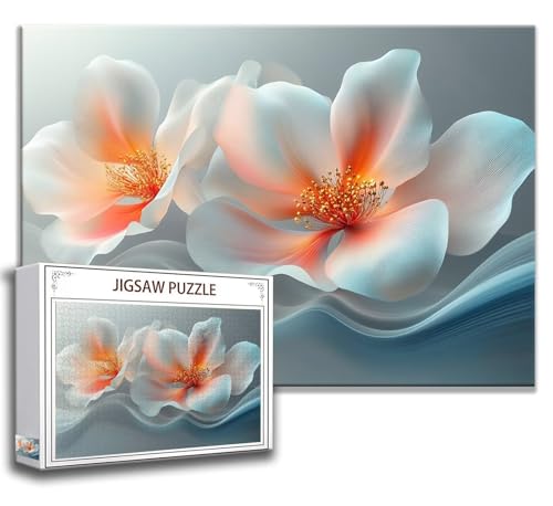 Puzzle 1000 Teile Blume Puzzle Erwachsene Anspruchsvoll, Holzpuzzle Jigsaw Puzzle Blume Puzzle Groß 75x50 cm Impossible Puzzle für Männer, Klassische Puzzles für Erwachsene Frauen, ältere Menschen R-0 von Zhngzoyn