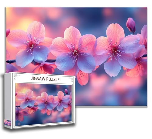 Puzzle 1000 Teile Blume Puzzle Erwachsene Anspruchsvoll, Holzpuzzle Jigsaw Puzzle Blume Puzzle Groß 75x50 cm Impossible Puzzle für Männer, Klassische Puzzles für Erwachsene Frauen, ältere Menschen H-2 von Zhngzoyn