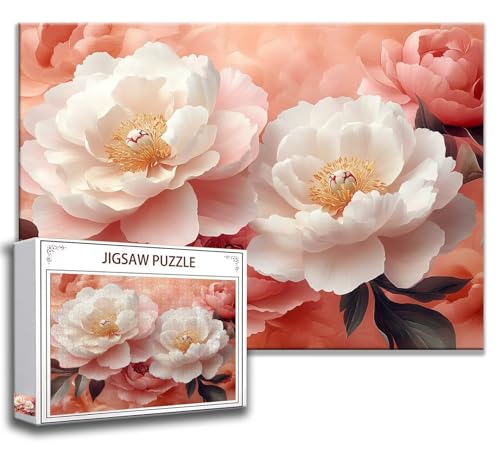 Puzzle 1000 Teile Blume Puzzle Erwachsene Anspruchsvoll, Holzpuzzle Jigsaw Puzzle Blume Puzzle Groß 75x50 cm Impossible Puzzle für Männer, Klassische Puzzles für Erwachsene Frauen, ältere Menschen W-1 von Zhngzoyn