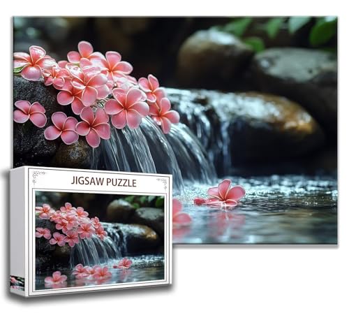 Puzzle 1000 Teile Blume Puzzle Erwachsene Anspruchsvoll, Holzpuzzle Jigsaw Puzzle Fallen Puzzle XXL 75x50 cm Impossible Puzzle für Männer, Klassische Puzzles für Erwachsene Frauen, ältere Menschen J-1 von Zhngzoyn