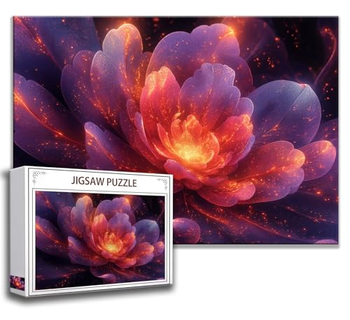 Puzzle 1000 Teile Blume Puzzle Erwachsene Anspruchsvoll, Holzpuzzle Jigsaw Puzzle Farbe Puzzle Groß 75x50 cm Impossible Puzzle für Männer, Klassische Puzzles für Erwachsene Frauen, ältere Menschen S-3 von Zhngzoyn