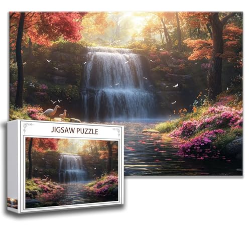 Puzzle 1000 Teile Landschaft Puzzle Erwachsene Anspruchsvoll, Holzpuzzle Jigsaw Puzzle Fallen Puzzle Groß XXL 75 x 50 cm Impossible Puzzle für Männer, Klassische Puzzles für Erwachsene Frauen N-2 von Zhngzoyn