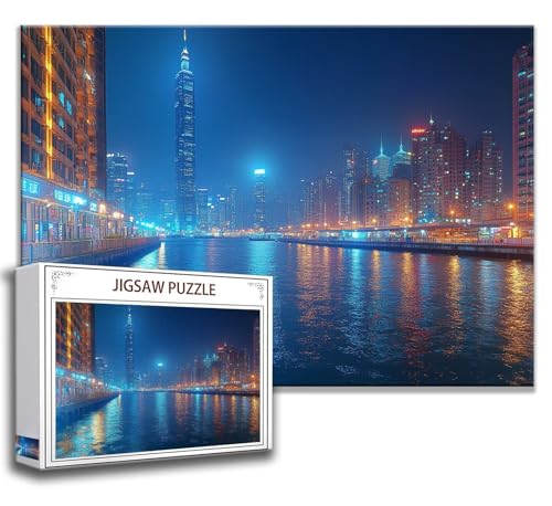 Puzzle 1000 Teile London Puzzle Erwachsene Anspruchsvoll, Holzpuzzle Jigsaw Puzzle Stadt Puzzle XXL 75x50 cm Impossible Puzzle für Männer, Klassische Puzzles für Erwachsene Frauen, ältere Menschen S-2 von Zhngzoyn