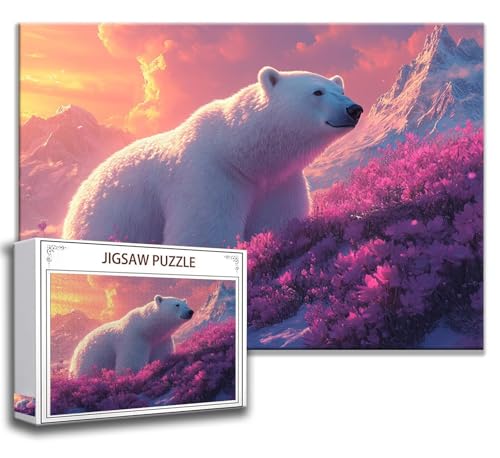 Puzzle 1000 Teile Tragen Puzzle Erwachsene Anspruchsvoll, Holzpuzzle Jigsaw Puzzle Tier Puzzle Groß 75x50 cm Impossible Puzzle für Männer, Klassische Puzzles für Erwachsene Frauen, ältere Menschen F-4 von Zhngzoyn