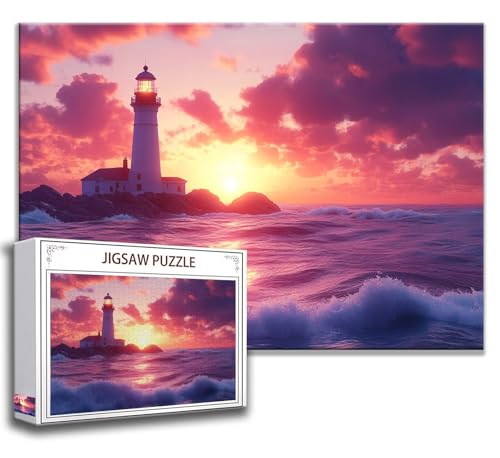 Puzzle 1000 Teile Turm Puzzle Erwachsene Anspruchsvoll, Holzpuzzle Jigsaw Puzzle Landschaft Puzzle Groß 75 x 50 cm Impossible Puzzle für Männer, Puzzles für Erwachsene Frauen, ältere Menschen W-9 von Zhngzoyn