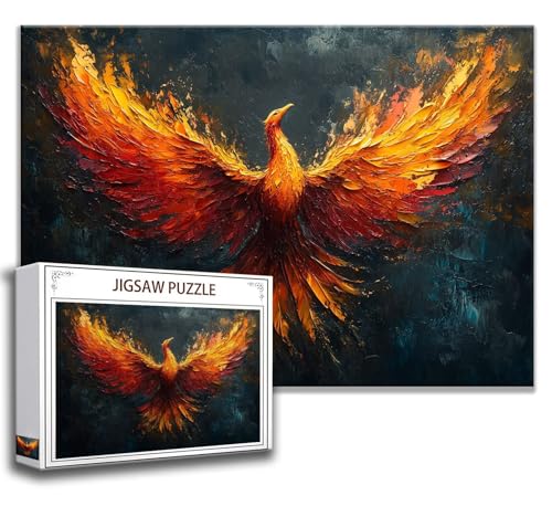 Puzzle 1000 Teile Vogel Puzzle Erwachsene Anspruchsvoll, Holzpuzzle Jigsaw Puzzle Tier Puzzle Groß 75x50 cm Impossible Puzzle für Männer, Klassische Puzzles für Erwachsene Frauen, ältere Menschen F-2 von Zhngzoyn