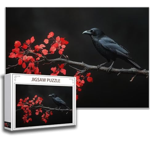 Puzzle 1000 Teile Vogel Puzzle Erwachsene Anspruchsvoll, Holzpuzzle Jigsaw Puzzle Tier Puzzle Groß 75x50 cm Impossible Puzzle für Männer, Klassische Puzzles für Erwachsene Frauen, ältere Menschen L-8 von Zhngzoyn