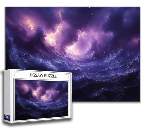 Puzzle 1000 Teile Wolke Puzzle Erwachsene Anspruchsvoll, Holzpuzzle Jigsaw Puzzle Landschaft Puzzle Groß XXL 75 x 50 cm Impossible Puzzle für Männer, Klassische Puzzles für Erwachsene Frauen C-4 von Zhngzoyn