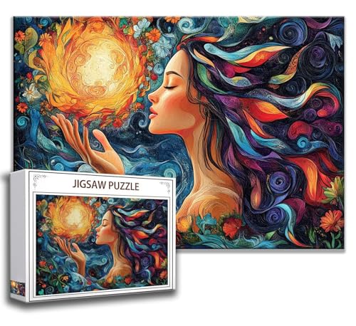 Puzzle 1500 Teile Abstrakt Puzzle Erwachsene Anspruchsvoll, Holzpuzzle Jigsaw Puzzle Schönheit Puzzle Groß XXL 87 x 57 cm Impossible Puzzle für Männer, Klassische Puzzles für Erwachsene Frauen T-7 von Zhngzoyn