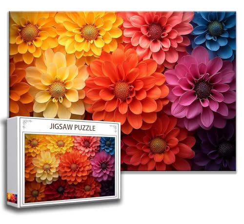 Puzzle 1500 Teile Blume Puzzle Erwachsene Anspruchsvoll, Holzpuzzle Jigsaw Puzzle Blume Puzzle Groß 87x57 cm Impossible Puzzle für Männer, Klassische Puzzles für Erwachsene Frauen, ältere Menschen Z-3 von Zhngzoyn