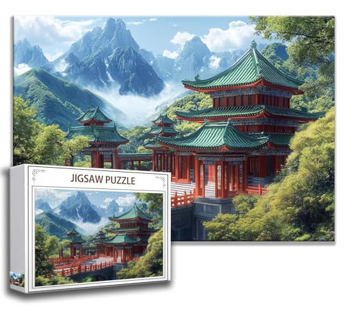 Puzzle 1500 Teile Landschaft Puzzle Erwachsene Anspruchsvoll, Holzpuzzle Jigsaw Puzzle Gebirge Puzzle Groß XXL 87 x 57 cm Impossible Puzzle für Männer, Klassische Puzzles für Erwachsene Frauen B-3 von Zhngzoyn