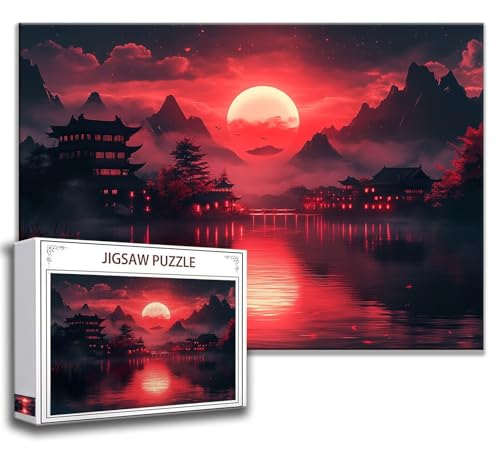 Puzzle 1500 Teile Mond Puzzle Erwachsene Anspruchsvoll, Holzpuzzle Jigsaw Puzzle Gebirge Puzzle XXL 87x57 cm Impossible Puzzle für Männer, Klassische Puzzles für Erwachsene Frauen, ältere Menschen J-3 von Zhngzoyn