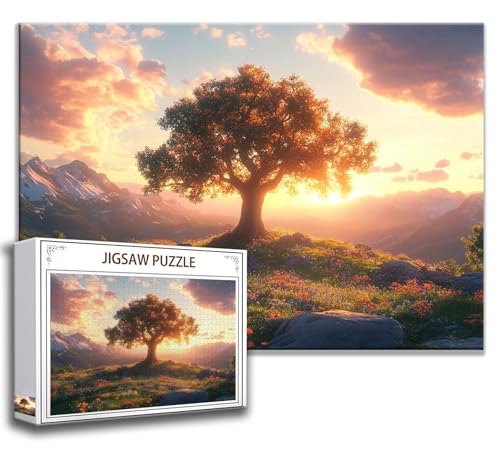 Puzzle 2000 Teile Baum Puzzle Erwachsene Anspruchsvoll, Holzpuzzle Jigsaw Puzzle Landschaft Puzzle Groß XXL 100 x 70 cm Impossible Puzzle für Männer, Klassische Puzzles für Erwachsene Frauen O-9 von Zhngzoyn