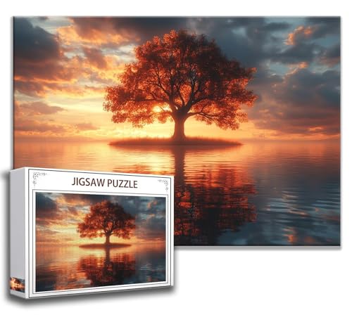 Puzzle 2000 Teile Baum Puzzle Erwachsene Anspruchsvoll, Holzpuzzle Jigsaw Puzzle Landschaft Puzzle Groß XXL 100 x 70 cm Impossible Puzzle für Männer, Klassische Puzzles für Erwachsene Frauen W-2 von Zhngzoyn