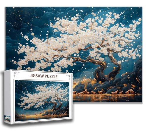 Puzzle 2000 Teile Blume Puzzle Erwachsene Anspruchsvoll, Holzpuzzle Jigsaw Puzzle Baum Puzzle Groß 100x70 cm Impossible Puzzle für Männer, Klassische Puzzles für Erwachsene Frauen, ältere Menschen O-6 von Zhngzoyn