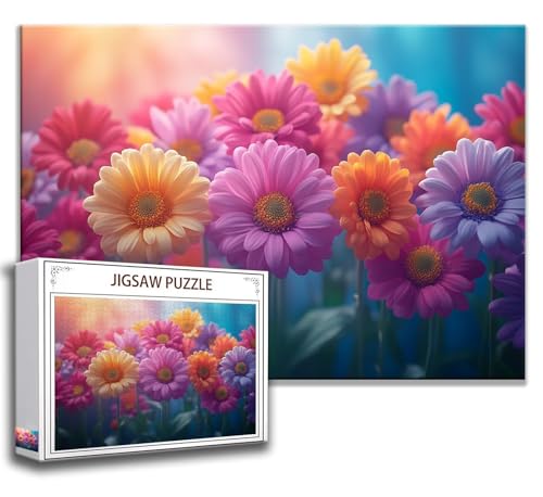 Puzzle 2000 Teile Blume Puzzle Erwachsene Anspruchsvoll, Holzpuzzle Jigsaw Puzzle Blume Puzzle XXL 100x70 cm Impossible Puzzle für Männer, Klassische Puzzles für Erwachsene Frauen, ältere Menschen Q-3 von Zhngzoyn