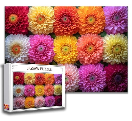 Puzzle 2000 Teile Blume Puzzle Erwachsene Anspruchsvoll, Holzpuzzle Jigsaw Puzzle Blume Puzzle XXL 100x70 cm Impossible Puzzle für Männer, Klassische Puzzles für Erwachsene Frauen, ältere Menschen I-7 von Zhngzoyn