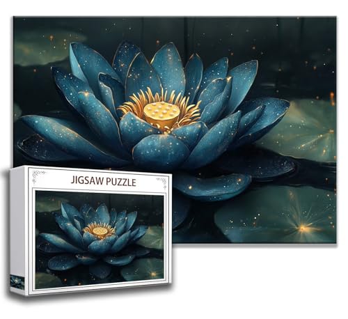 Puzzle 2000 Teile Blume Puzzle Erwachsene Anspruchsvoll, Holzpuzzle Jigsaw Puzzle Lotus Puzzle XXL 100x70 cm Impossible Puzzle für Männer, Klassische Puzzles für Erwachsene Frauen, ältere Menschen U-7 von Zhngzoyn