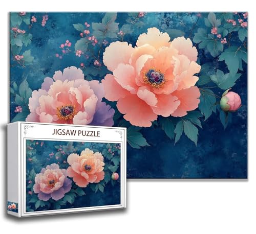 Puzzle 2000 Teile Blume Puzzle Erwachsene Anspruchsvoll, Holzpuzzle Jigsaw Puzzle Rosa Blumen Puzzle Groß XXL 100 x 70 cm Impossible Puzzle für Männer, Klassische Puzzles für Erwachsene Frauen Z-0 von Zhngzoyn