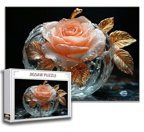 Puzzle 2000 Teile Blume Puzzle Erwachsene Anspruchsvoll, Holzpuzzle Jigsaw Puzzle Rose Puzzle Groß 100x70 cm Impossible Puzzle für Männer, Klassische Puzzles für Erwachsene Frauen, ältere Menschen G-1 von Zhngzoyn