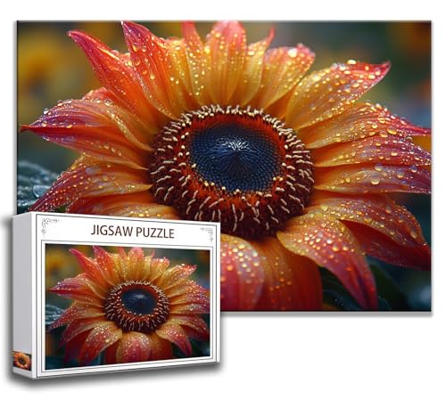 Puzzle 2000 Teile Blume Puzzle Erwachsene Anspruchsvoll, Holzpuzzle Jigsaw Puzzle Tau Puzzle Groß 100x70 cm Impossible Puzzle für Männer, Klassische Puzzles für Erwachsene Frauen, ältere Menschen W-4 von Zhngzoyn