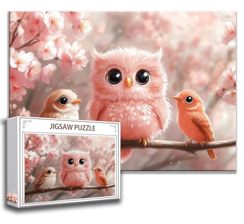 Puzzle 2000 Teile Eule Puzzle Erwachsene Anspruchsvoll, Holzpuzzle Jigsaw Puzzle Karikatur Puzzle Groß 100 x 70 cm Impossible Puzzle für Männer, Puzzles für Erwachsene Frauen, ältere Menschen G-1 von Zhngzoyn