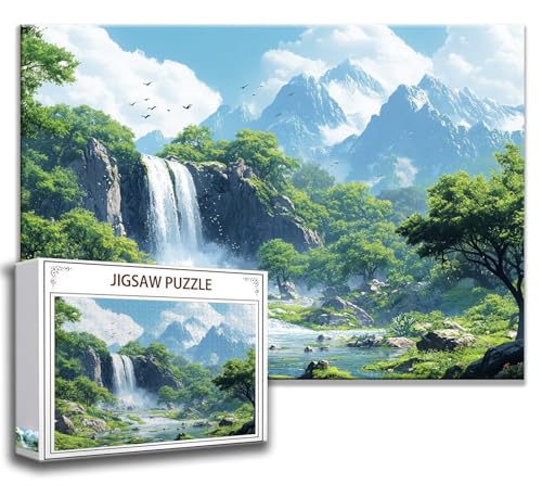 Puzzle 2000 Teile Fallen Puzzle Erwachsene Anspruchsvoll, Holzpuzzle Jigsaw Puzzle Landschaft Puzzle Groß XXL 100 x 70 cm Impossible Puzzle für Männer, Klassische Puzzles für Erwachsene Frauen D-8 von Zhngzoyn