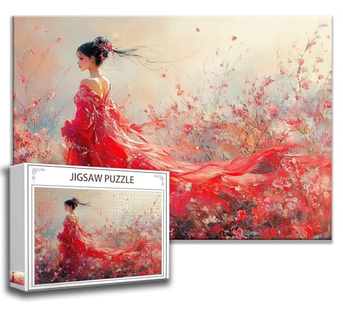 Puzzle 2000 Teile Frau Puzzle Erwachsene Anspruchsvoll, Holzpuzzle Jigsaw Puzzle Schönheit Puzzle Groß 100 x 70 cm Impossible Puzzle für Männer, Puzzles für Erwachsene Frauen, ältere Menschen F-6 von Zhngzoyn