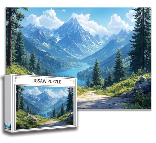 Puzzle 2000 Teile Gebirge Puzzle Erwachsene Anspruchsvoll, Holzpuzzle Jigsaw Puzzle Landschaft Puzzle Groß XXL 100 x 70 cm Impossible Puzzle für Männer, Klassische Puzzles für Erwachsene Frauen T-8 von Zhngzoyn