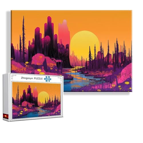 Puzzle 2000 Teile Landschaft, Puzzle Erwachsene Anspruchsvoll Jigsaw Ozean Groß XXL 100x70 cm, Klassische Impossible Jigsaw Art für Frauen Männer, Holzpuzzle für Deko Wohnzimmer, Geschenke Ostern A-3 von Zhngzoyn