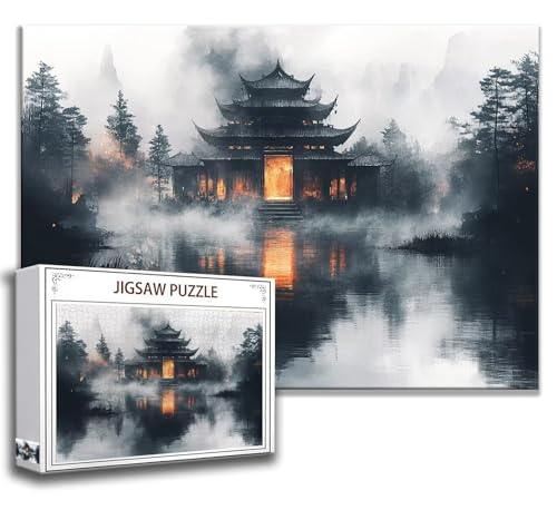 Puzzle 2000 Teile Landschaft Puzzle Erwachsene Anspruchsvoll, Holzpuzzle Jigsaw Puzzle Architektur Puzzle Groß 100 x 70 cm Impossible Puzzle für Männer, Klassische Puzzles für Erwachsene Frauen C-5 von Zhngzoyn