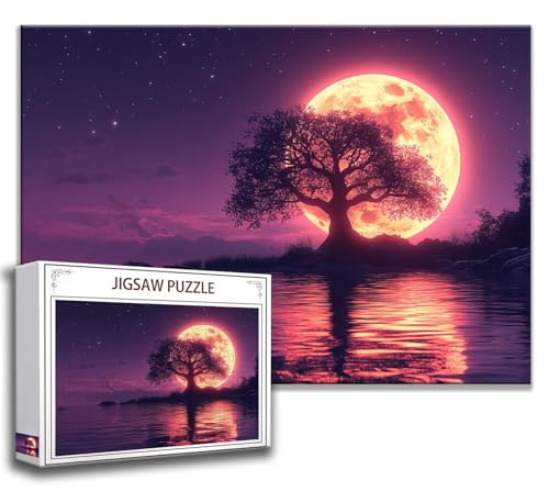 Puzzle 2000 Teile Landschaft Puzzle Erwachsene Anspruchsvoll, Holzpuzzle Jigsaw Puzzle Baum Puzzle Groß XXL 100 x 70 cm Impossible Puzzle für Männer, Klassische Puzzles für Erwachsene Frauen C-0 von Zhngzoyn