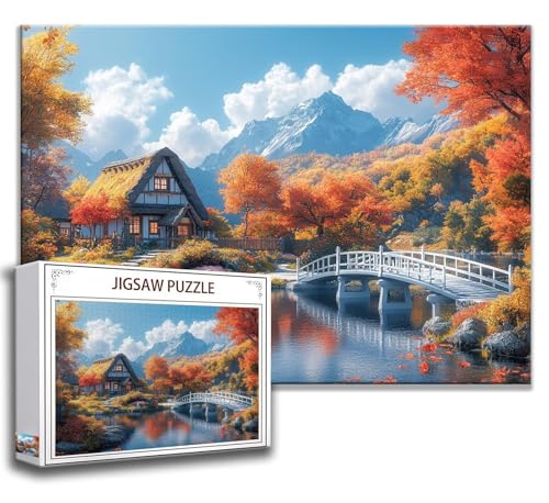 Puzzle 2000 Teile Landschaft Puzzle Erwachsene Anspruchsvoll, Holzpuzzle Jigsaw Puzzle Gebirge Puzzle Groß XXL 100 x 70 cm Impossible Puzzle für Männer, Klassische Puzzles für Erwachsene Frauen I-8 von Zhngzoyn