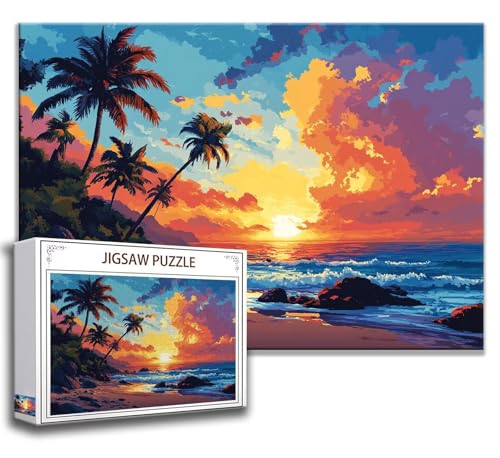 Puzzle 2000 Teile Landschaft Puzzle Erwachsene Anspruchsvoll, Holzpuzzle Jigsaw Puzzle Ozean Puzzle Groß XXL 100 x 70 cm Impossible Puzzle für Männer, Klassische Puzzles für Erwachsene Frauen J-7 von Zhngzoyn