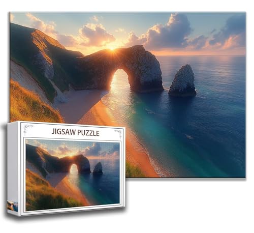 Puzzle 2000 Teile Landschaft Puzzle Erwachsene Anspruchsvoll, Holzpuzzle Jigsaw Puzzle Sonnenuntergang Puzzle Groß 100x70 cm Impossible Puzzle für Männer, Klassische Puzzles für Erwachsene Frauen C-1 von Zhngzoyn