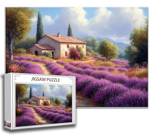 Puzzle 2000 Teile Lavendel Puzzle Erwachsene Anspruchsvoll, Holzpuzzle Jigsaw Puzzle Landschaft Puzzle Groß XXL 100 x 70 cm Impossible Puzzle für Männer, Klassische Puzzles für Erwachsene Frauen Z-2 von Zhngzoyn