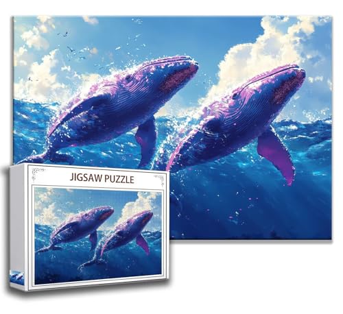 Puzzle 2000 Teile Meeresboden Puzzle Erwachsene Anspruchsvoll, Holzpuzzle Jigsaw Puzzle Fisch Puzzle Groß XXL 100 x 70 cm Impossible Puzzle für Männer, Klassische Puzzles für Erwachsene Frauen V-0 von Zhngzoyn