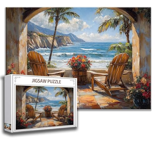 Puzzle 2000 Teile Ozean Puzzle Erwachsene Anspruchsvoll, Holzpuzzle Jigsaw Puzzle Landschaft Puzzle Groß XXL 100 x 70 cm Impossible Puzzle für Männer, Klassische Puzzles für Erwachsene Frauen F-0 von Zhngzoyn