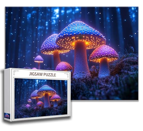 Puzzle 2000 Teile Pilz Puzzle Erwachsene Anspruchsvoll, Holzpuzzle Jigsaw Puzzle Landschaft Puzzle Groß XXL 100 x 70 cm Impossible Puzzle für Männer, Klassische Puzzles für Erwachsene Frauen U-9 von Zhngzoyn