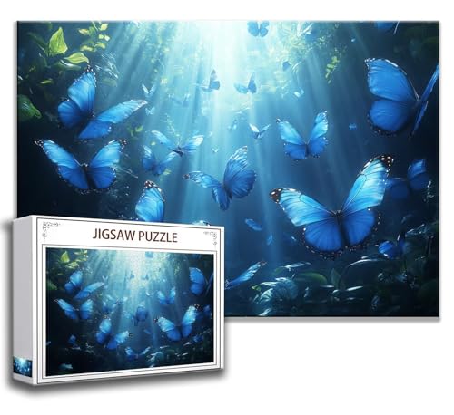 Puzzle 2000 Teile Schmetterling Puzzle Erwachsene Anspruchsvoll, Holzpuzzle Jigsaw Puzzle Sonnenlicht Puzzle Groß 100 x 70 cm Impossible Puzzle für Männer, Klassische Puzzles für Erwachsene Frauen N-5 von Zhngzoyn